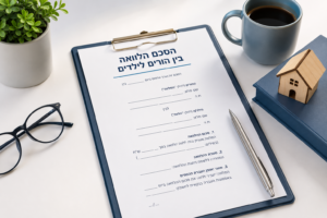 ALT: הסכם הלוואה בין הורים לילדים - מסמך להסדרת סכום ההלוואה, תנאי ההחזר והעברת הכספים בין בני המשפחה.