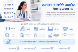 הלוואה ללימודי רפואה - פתרונות מימון לסטודנטים עבור שכר לימוד, מחיה, ציוד לימודי ולימודים בחו"ל